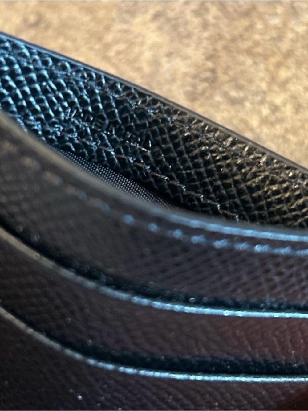 Burberry Black Textured Leather Card Case - Picture 5 of 9